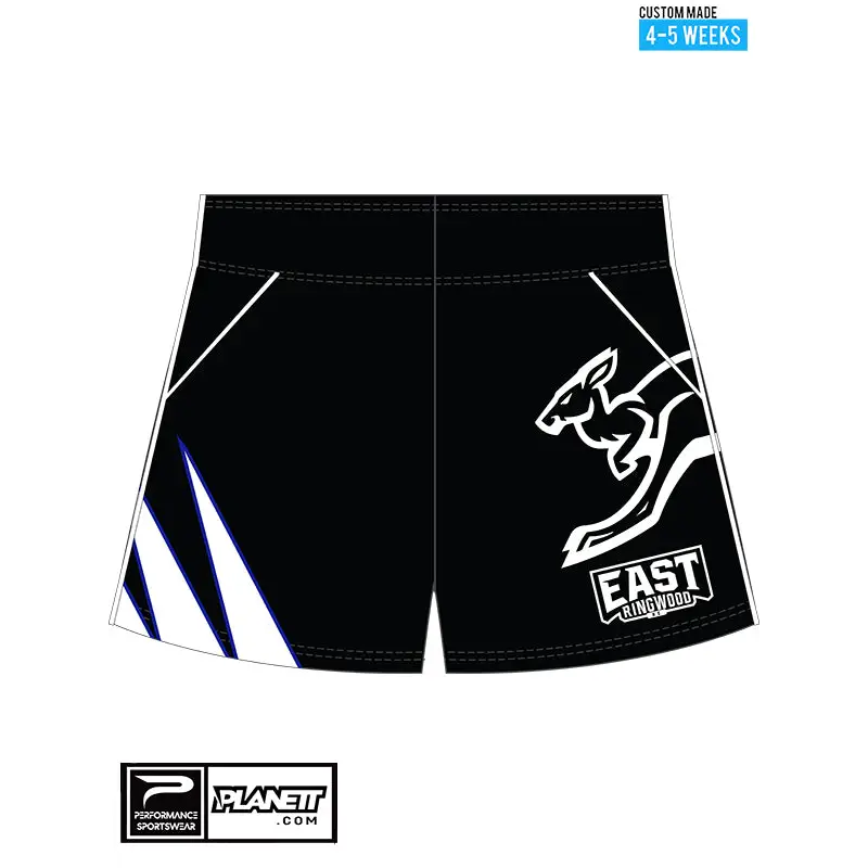 Black and white athletic shorts.