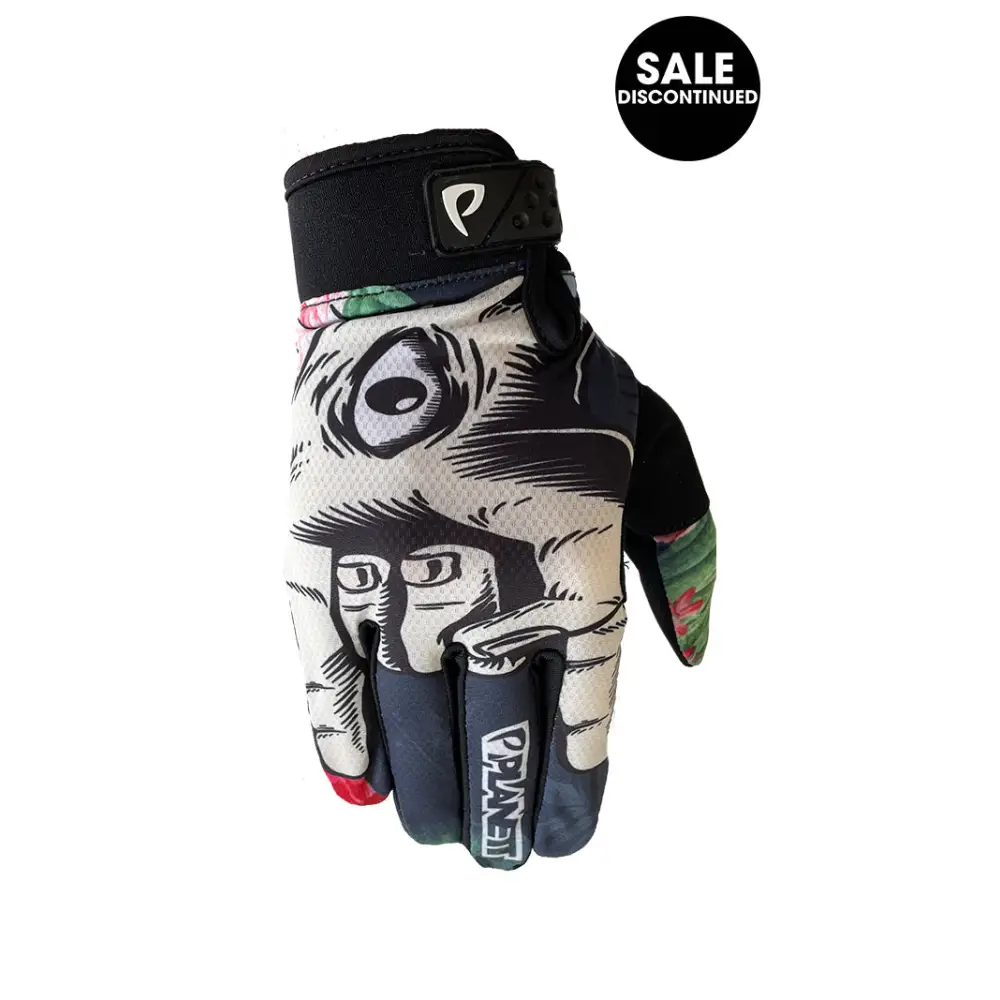 Printed snowboarding glove.