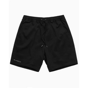 Black drawstring shorts.