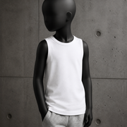 Kids Barnard Tank 3009 blank product on dark industrial concrete background
