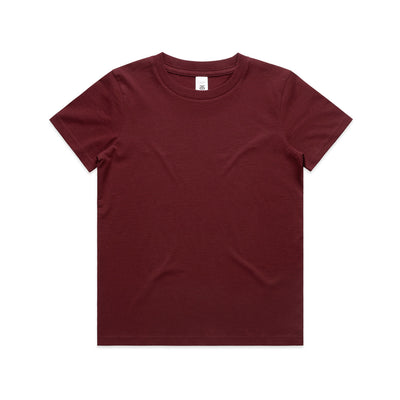 Kids Staple Tee 3005 - Burgundy