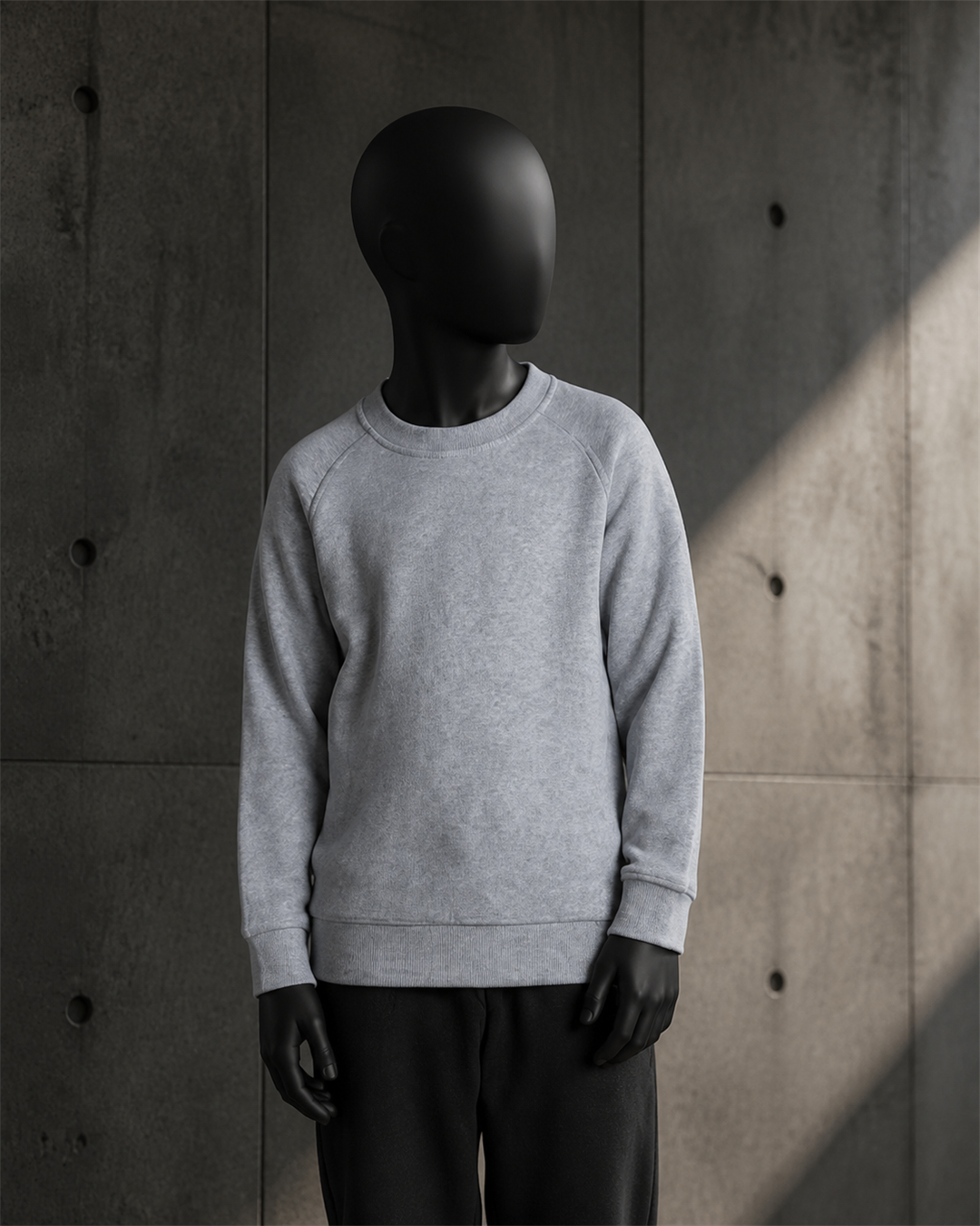 Kids Supply Crew 3030 blank product on dark industrial concrete background