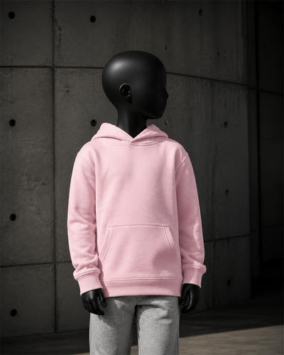 Kids Supply Hood 3032 blank product on dark industrial concrete background