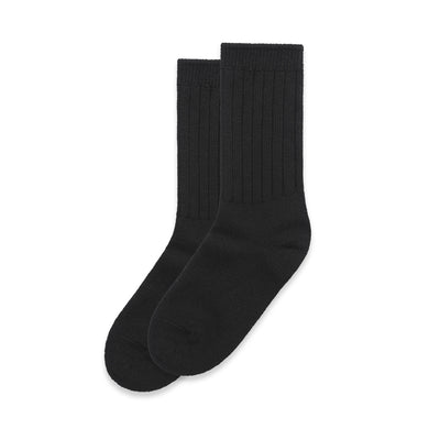 Knit Socks (2 Pairs) 1214 - Black