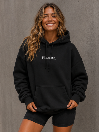 Black Oversized Heavy Hoodie