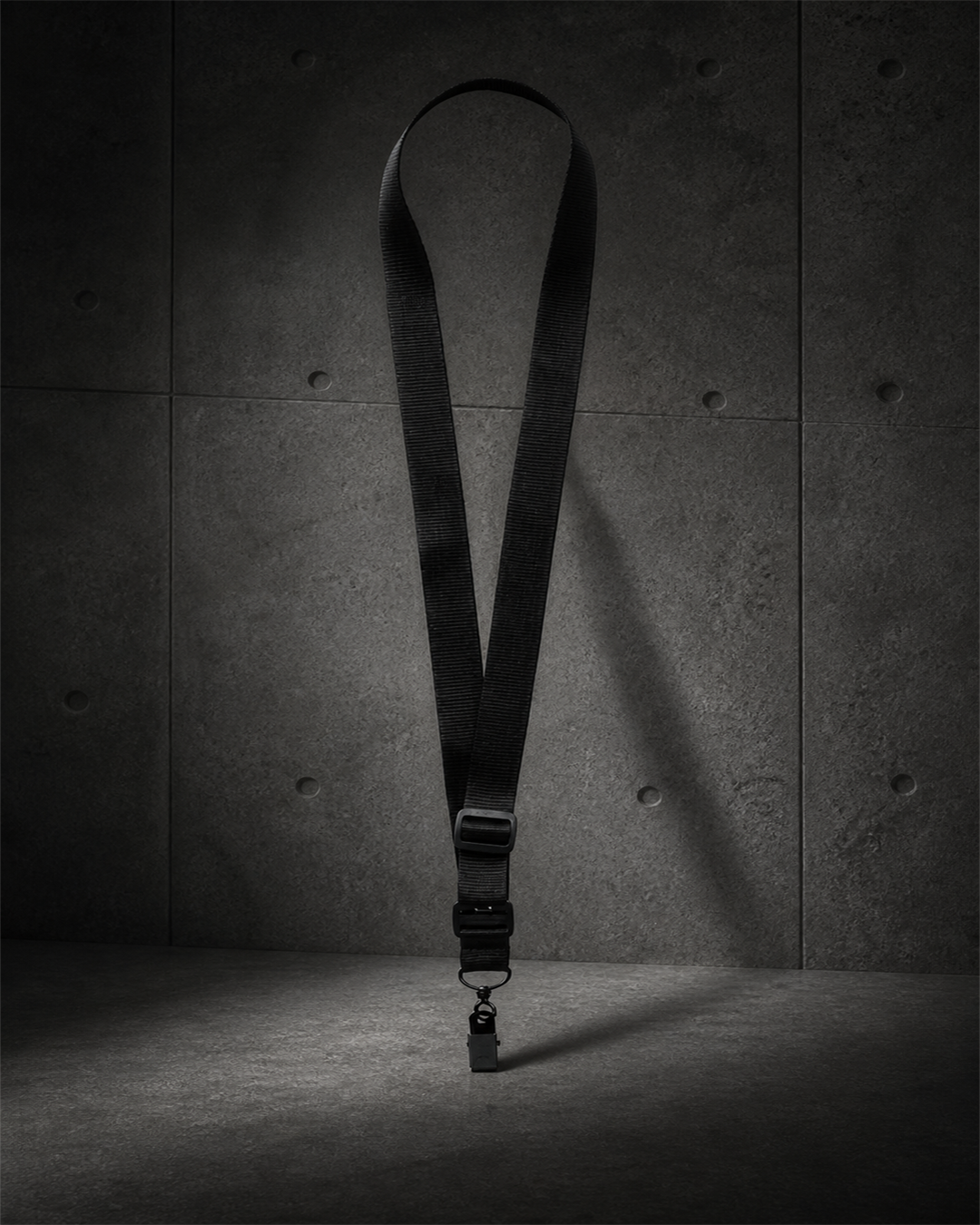 Lanyard 1523 blank product on dark industrial concrete background