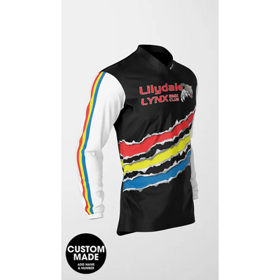 Long-sleeved BMX jersey.