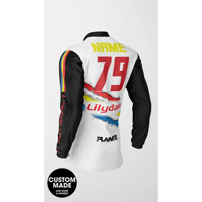 Customizable racing jersey.