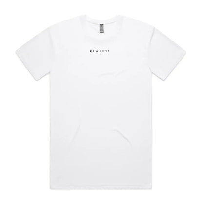 White t-shirt.