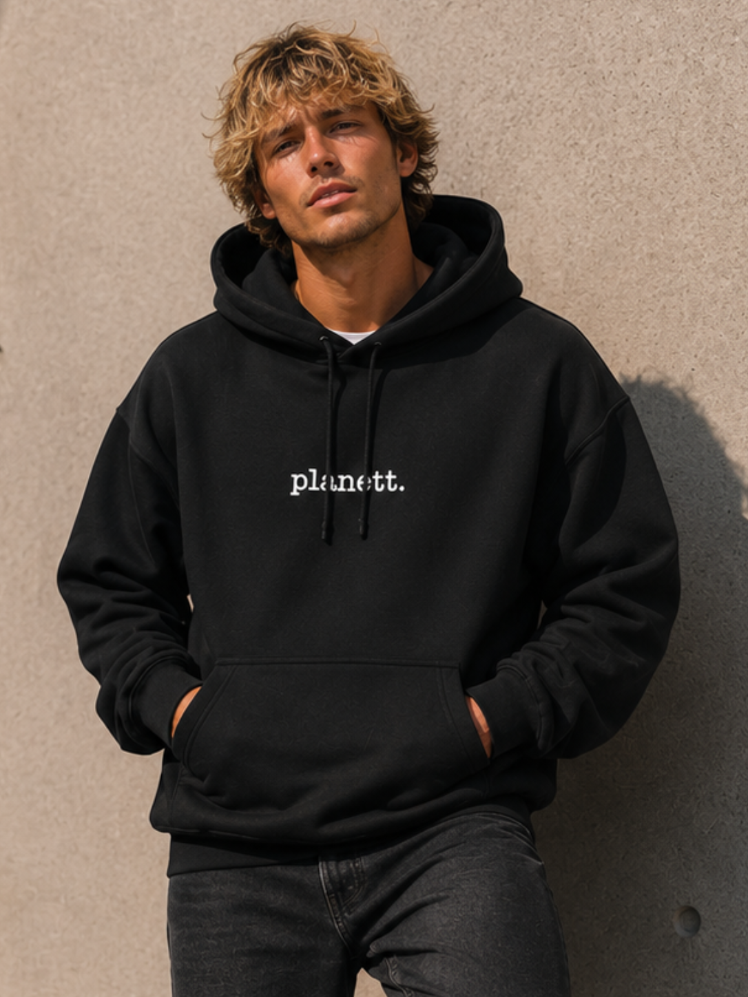 Black Oversized Heavy Hoodie