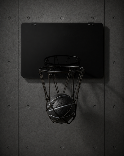 Mini B-Ball Set 1505 blank product on dark industrial concrete background