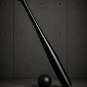 Mini Baseball Set 1521 blank product on dark industrial concrete background