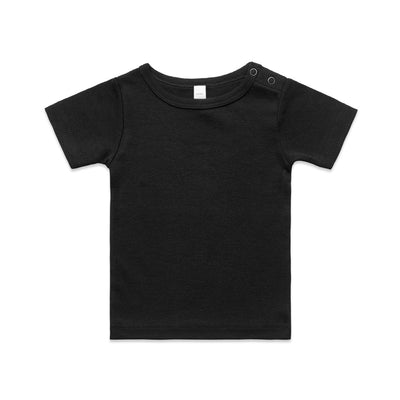 Organic Infant Wee Tee 3001 - Black