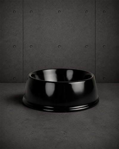 Pet Bowl 1506 blank product on dark industrial concrete background