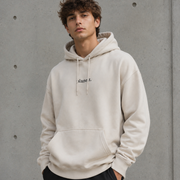Bone Oversized Heavy Hoodie