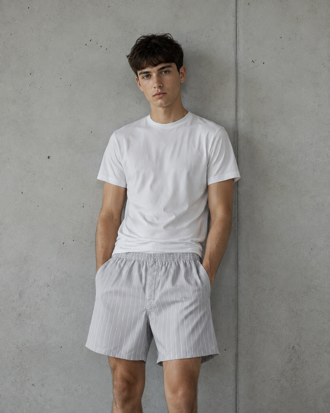 Boxer Fine Stripe Shorts | 1216