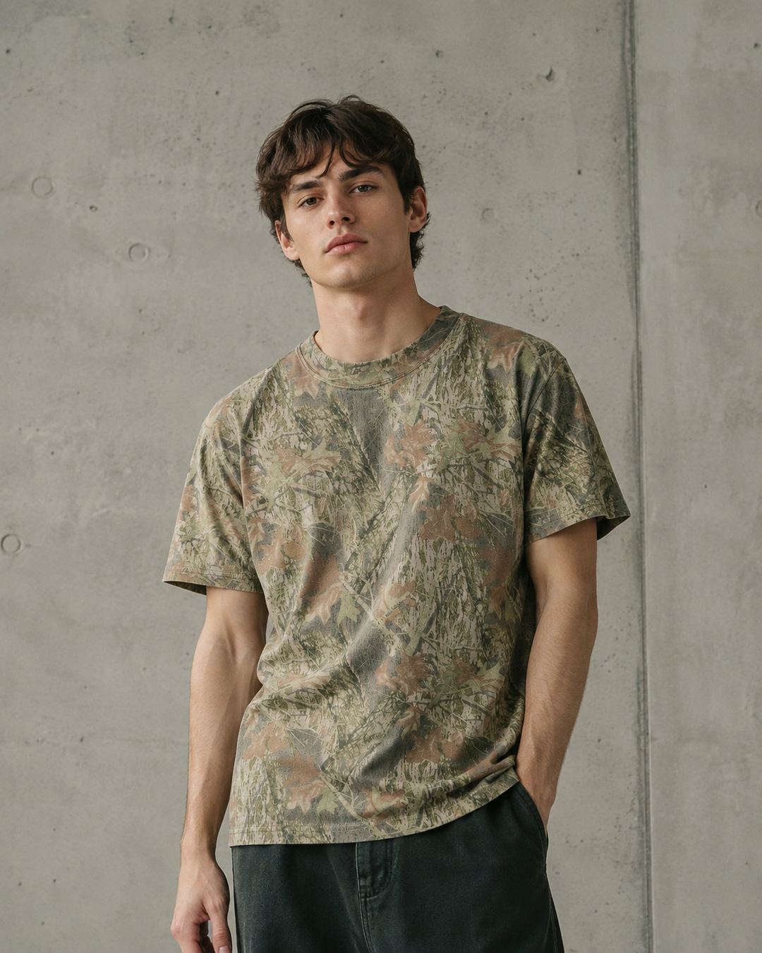 Heavy Faded Camo Tee | 5082C