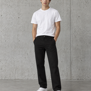 Relaxed Pants 5931 in black on male model