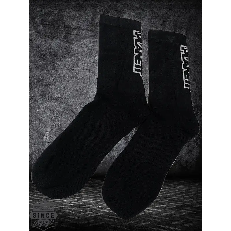 Pair of black socks.