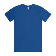 Royal blue t-shirt with short sleeves and a crew neck, made of cotton.