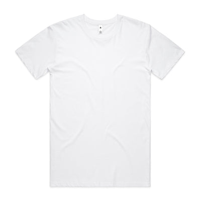 White v-neck t-shirt with short sleeves and a button at the neckline.