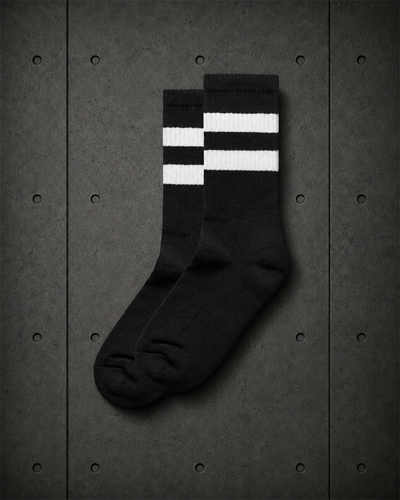 Relax Stripe Socks (2 Pairs) 1210 blank product on dark industrial concrete background