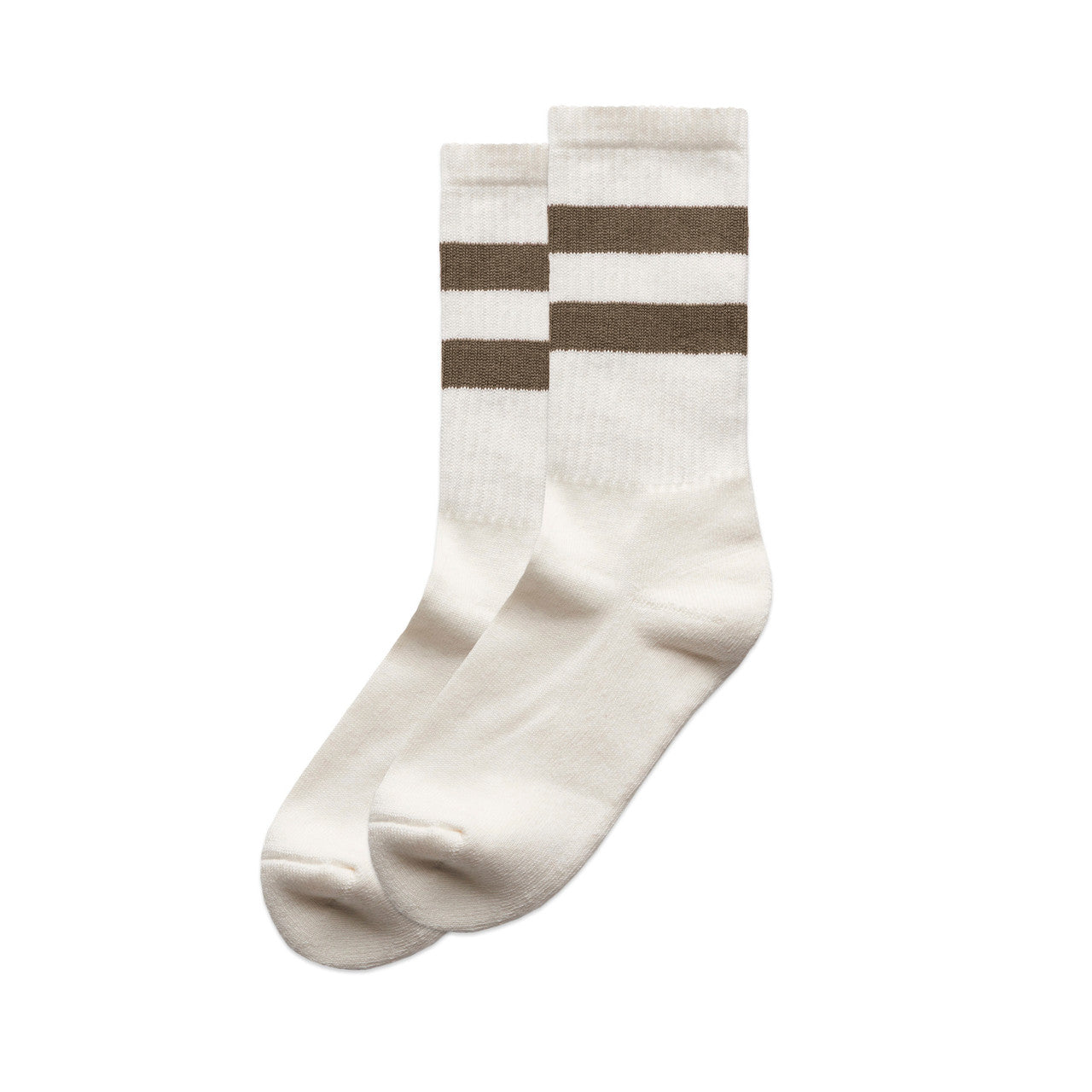 Relax Stripe Socks (2 Pairs) 1210 - Natural/Walnut