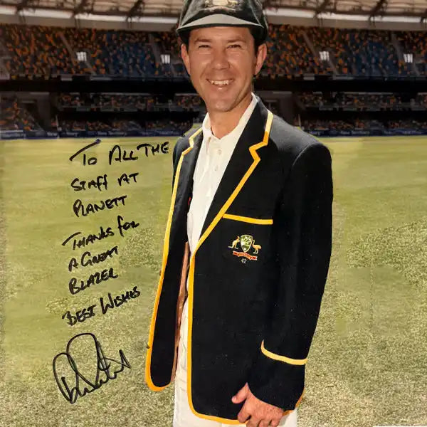 Signed cricket blazer.