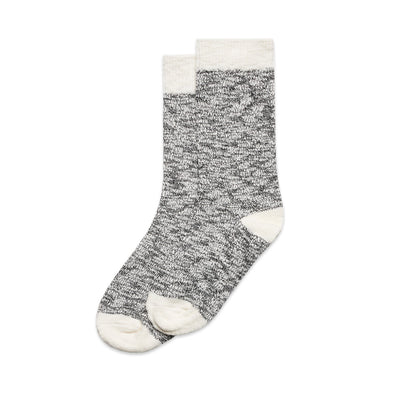 Slub Socks (2 Pairs) 1217 - Black/Natural