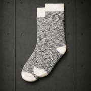 Slub Socks (2 Pairs) 1217 blank product on dark industrial concrete background