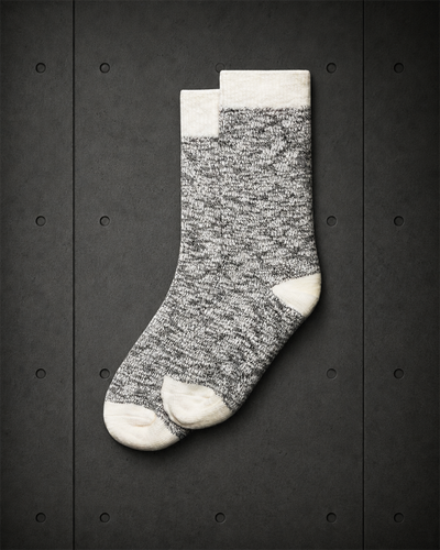 Slub Socks (2 Pairs) 1217 blank product on dark industrial concrete background