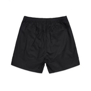 Black athletic shorts.