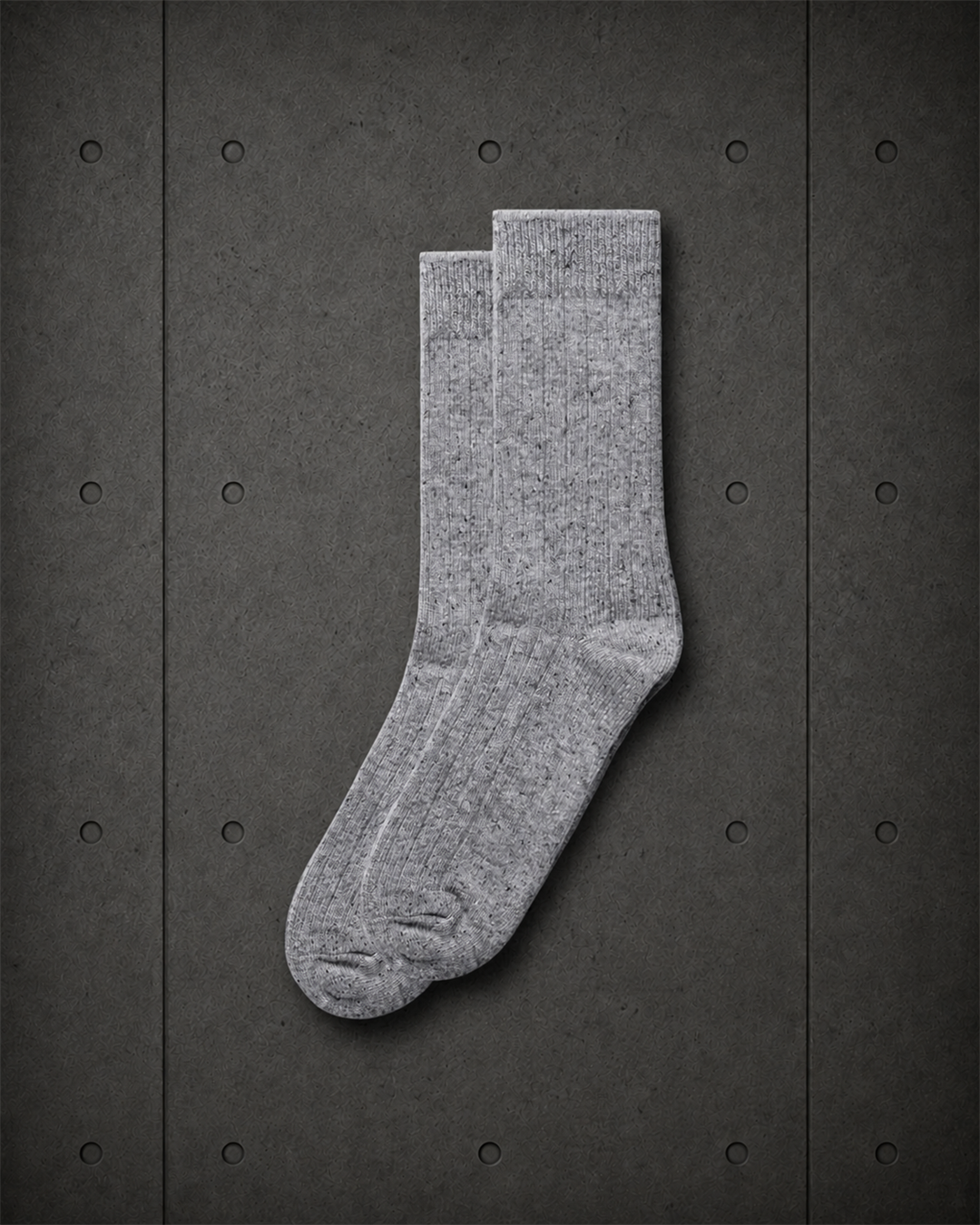 Speckle Socks (2 Pairs) 1209 blank product on dark industrial concrete background