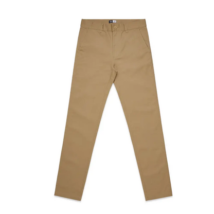 Khaki-colored casual pants.