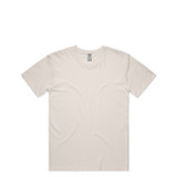 Plain white t-shirt with short sleeves and a crew neck.