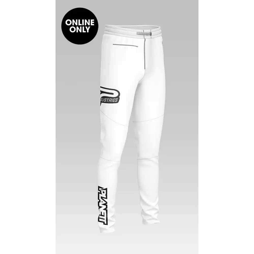 White athletic pants.