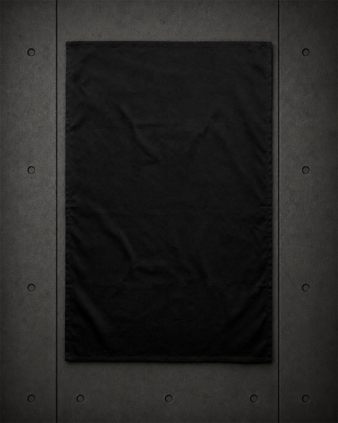 Tea Towel 1511 blank product on dark industrial concrete background