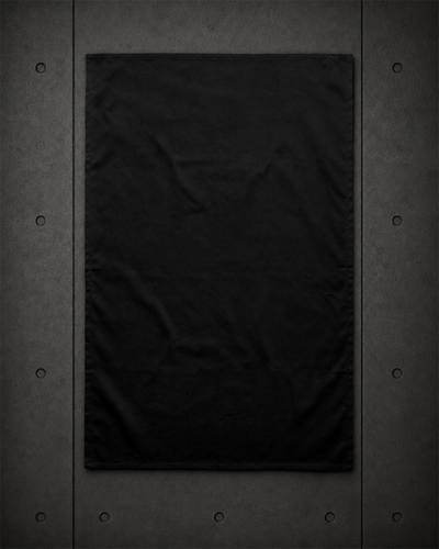 Tea Towel 1511 blank product on dark industrial concrete background