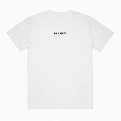 White t-shirt.