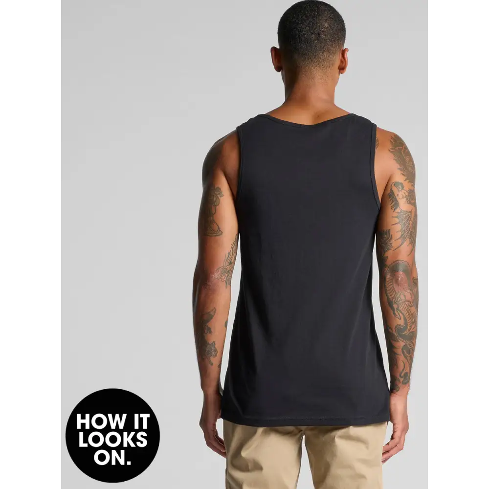 Black tank top.