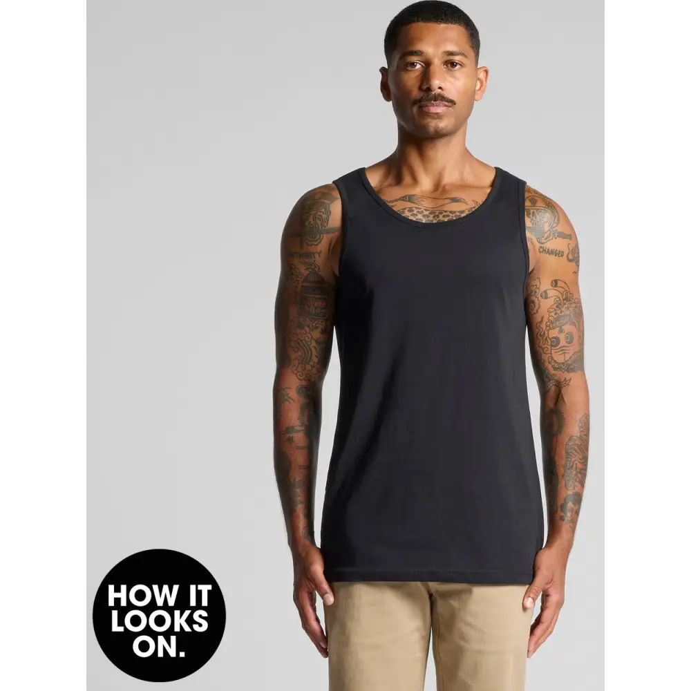 Black tank top.