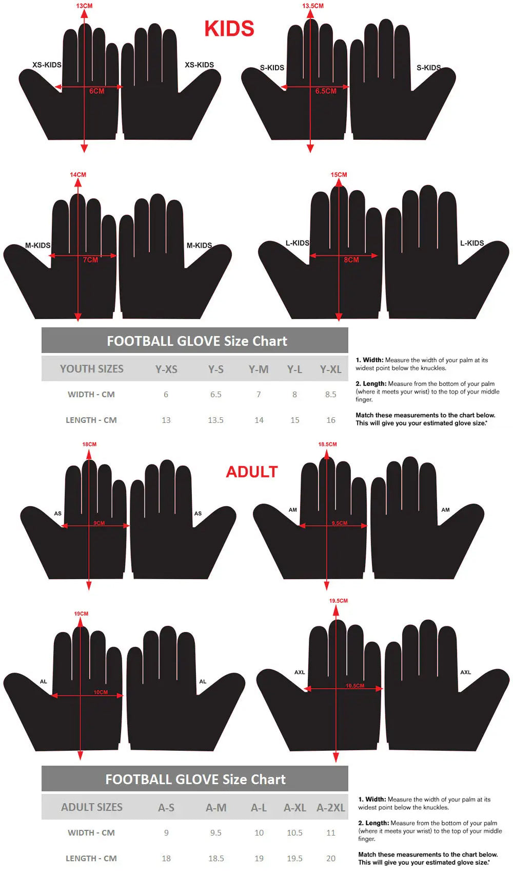VIDA Footy Gloves