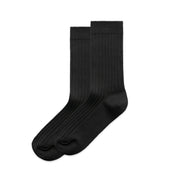 Wo's Rib Socks (2 Pairs) 1203 - Black