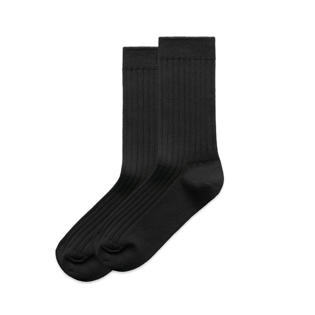 Wo's Rib Socks (2 Pairs) 1203 - Black