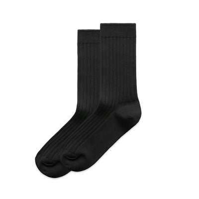Wo's Rib Socks (2 Pairs) 1203 - Black