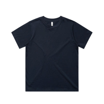 Black t-shirt with short sleeves and a crew neck, made of cotton.