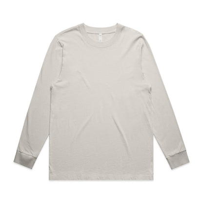 White long-sleeved shirt with contrast cuffs and hem, likely made of cotton or polyester blend.