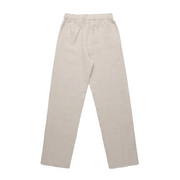 Beige elastic waist pants.
