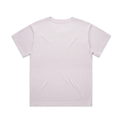 White t-shirt with a simple design and short sleeves.