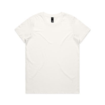 White v-neck t-shirt with short sleeves and a relaxed fit.